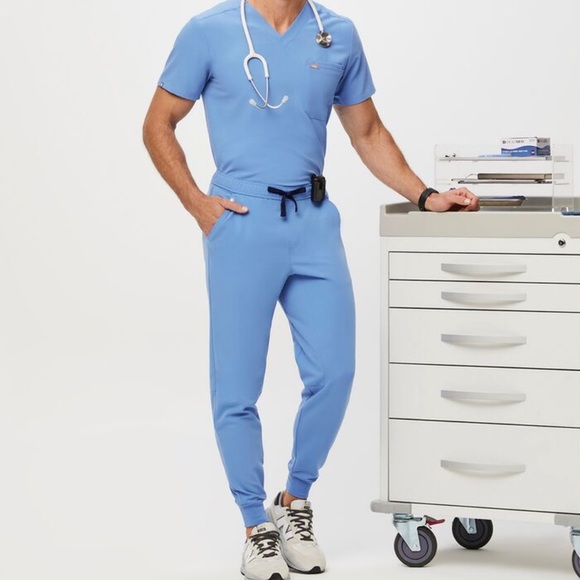 Figs Other Figs Ceil Blue Top And Joggers Set Poshmark